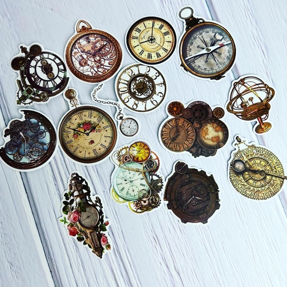 Old World Charm, Ornate Decor, Flowers, Books, Cherubs, And More, 50 Stickers - Picture 6 of 15